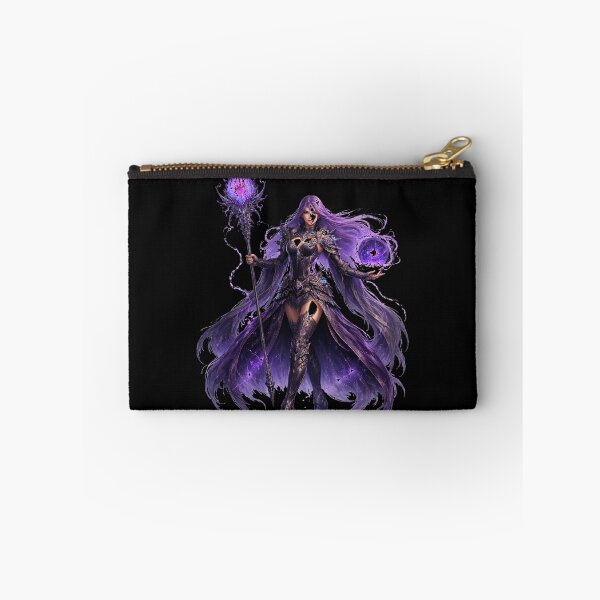 Item preview, Purple Void Sorceress – Arcane Staff & Dark Energy Orb (Fantasy) designed and sold by Nesaith.