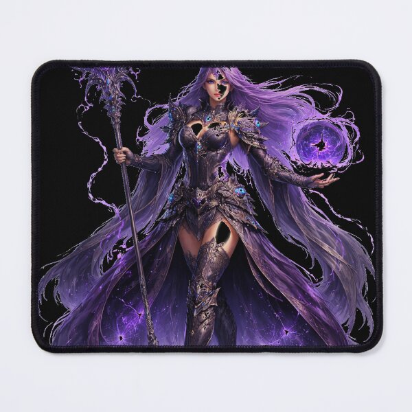 Item preview, Purple Void Sorceress – Arcane Staff & Dark Energy Orb (Fantasy) designed and sold by Nesaith.