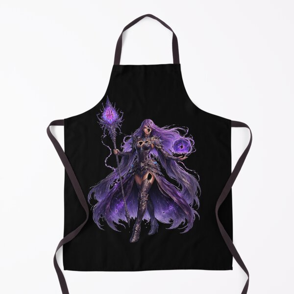 Item preview, Purple Void Sorceress – Arcane Staff & Dark Energy Orb (Fantasy) designed and sold by Nesaith.
