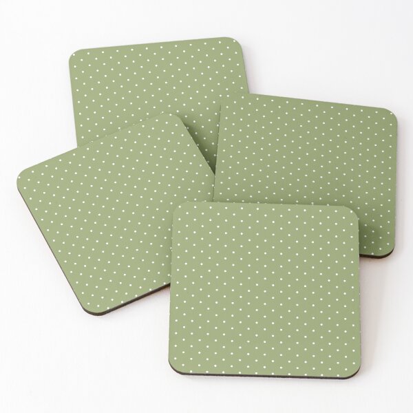 Item preview, Olive green and white Polka dot pattern designed and sold by RishabhArts1.