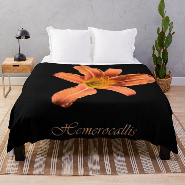 Item preview, Hemerocallis lily blossom: Beautiful orange flower designed and sold by JazzAnny Creative.