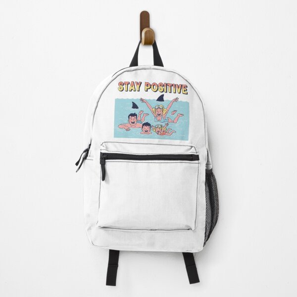 Item preview, Stay Positive – Vintage Beach Shark Parody Design 5 designed and sold by FlamaC.