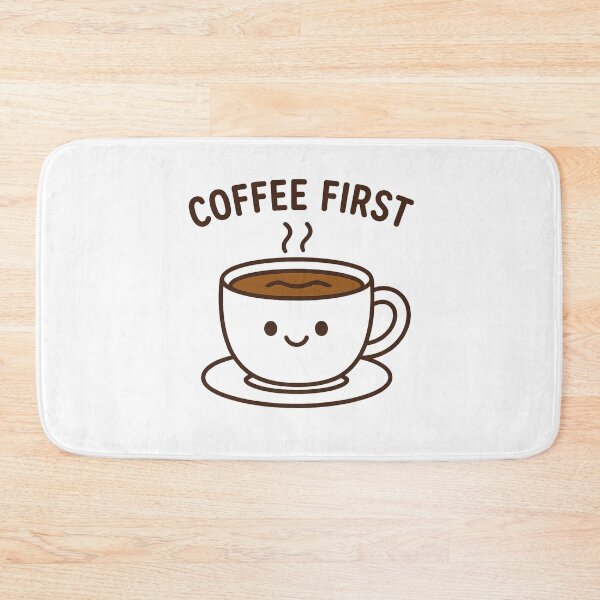Item preview, Coffee First – Cute Smiling Coffee Cup Pixel Art designed and sold by ANiyati.