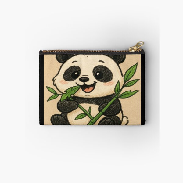 Item preview, Cut Panda with Fresh Bamboo Artwork  designed and sold by NivyasArtistry.
