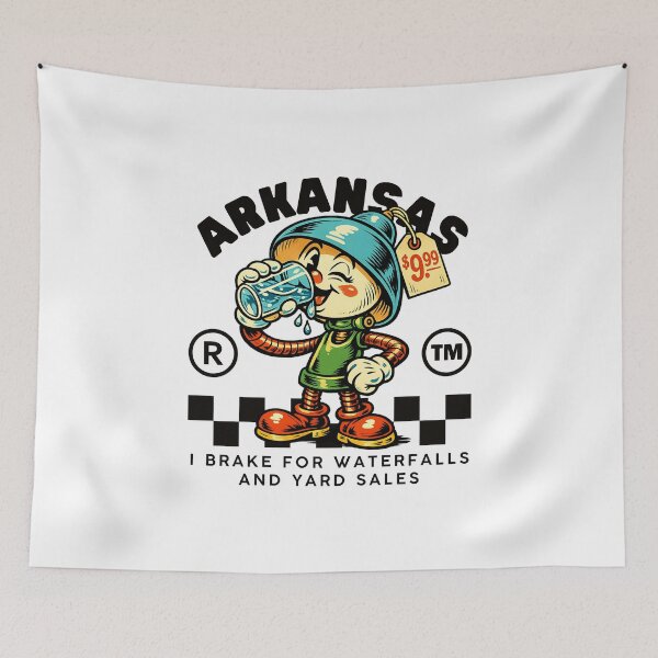 Item preview, Arkansas : I brake for waterfalls and yard sales designed and sold by Peerless-Prime.