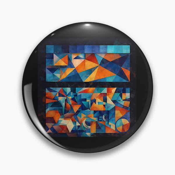 Item preview,  Abstract Cubist Faces – Modern Geometric Art #2 designed and sold by Helios Be. Lavsh.