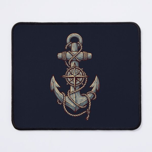 Item preview, Rope Wrapped Anchor Compass Emblem designed and sold by EimSol.