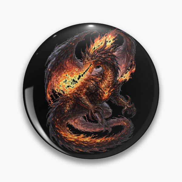 Item preview, Molten Inferno Dragon – Lava Scales & Fire Breath (Dark Fantasy) designed and sold by Nesaith.