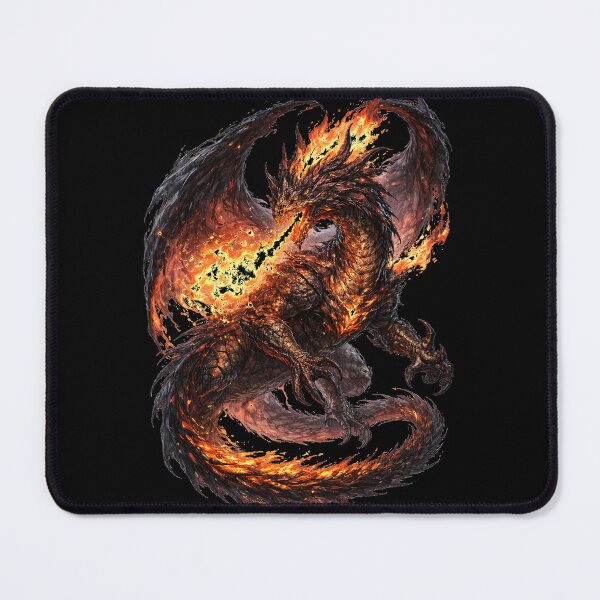 Item preview, Molten Inferno Dragon – Lava Scales & Fire Breath (Dark Fantasy) designed and sold by Nesaith.