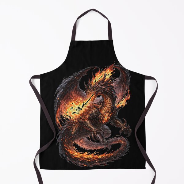 Item preview, Molten Inferno Dragon – Lava Scales & Fire Breath (Dark Fantasy) designed and sold by Nesaith.