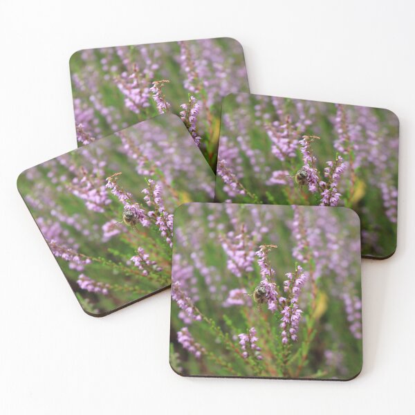 Item preview, Nature Macro: Pink Heather and Bee designed and sold by JazzAnny Creative.
