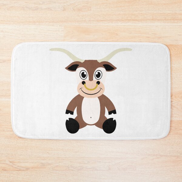 Item preview, Cute Barnyard Longhorn Cow designed and sold by Captain Creative.