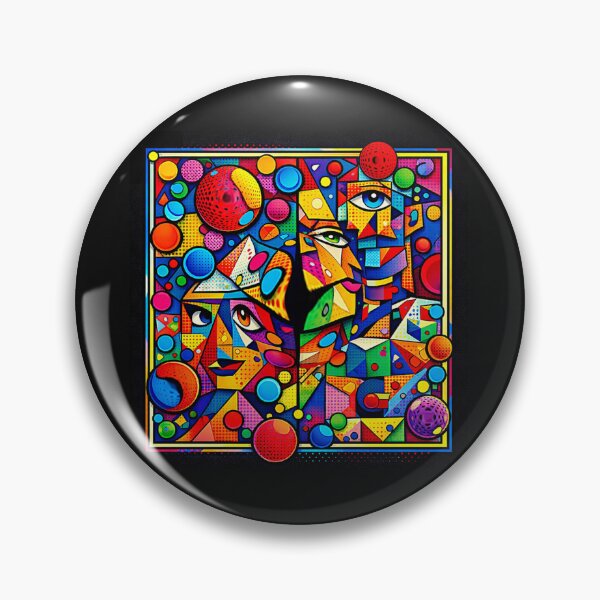 Item preview, Abstract Cubist Faces – Modern Geometric Art #4 designed and sold by Helios Be. Lavsh.