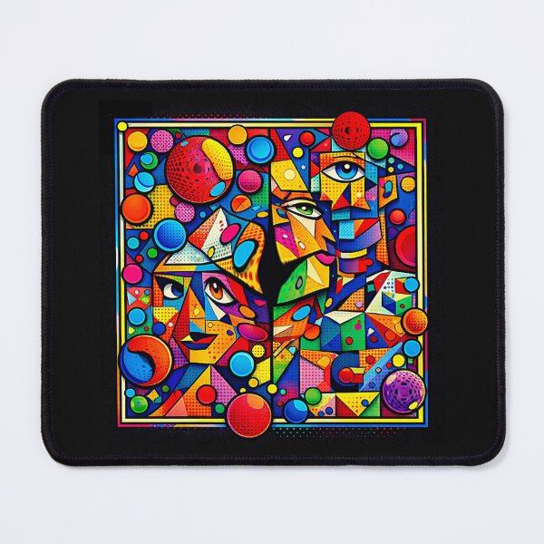Item preview, Abstract Cubist Faces – Modern Geometric Art #4 designed and sold by Helios Be. Lavsh.