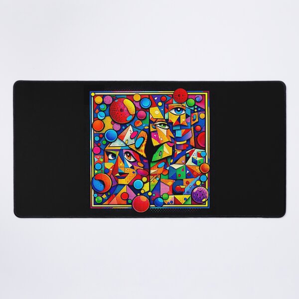 Item preview, Abstract Cubist Faces – Modern Geometric Art #4 designed and sold by Helios Be. Lavsh.