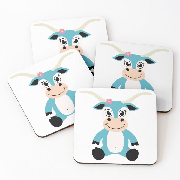 Item preview, Cute Barnyard Longhorn Cow designed and sold by Captain Creative.