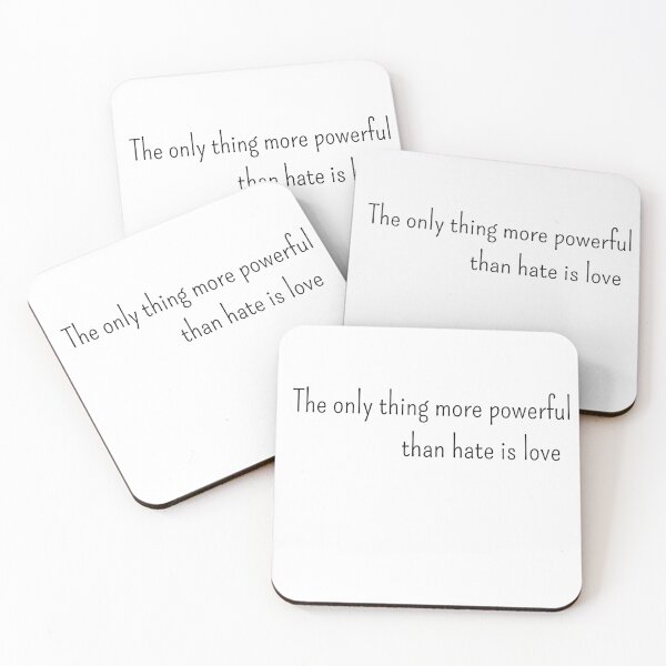 Item preview, The Only Thing More Powerful Than Hate Is Love Sticker designed and sold by Ayoubtl2006.
