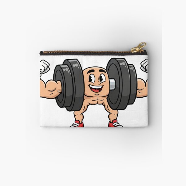 Item preview, Funny Dumbbell Cartoon Flexing designed and sold by PriyankaSonara.