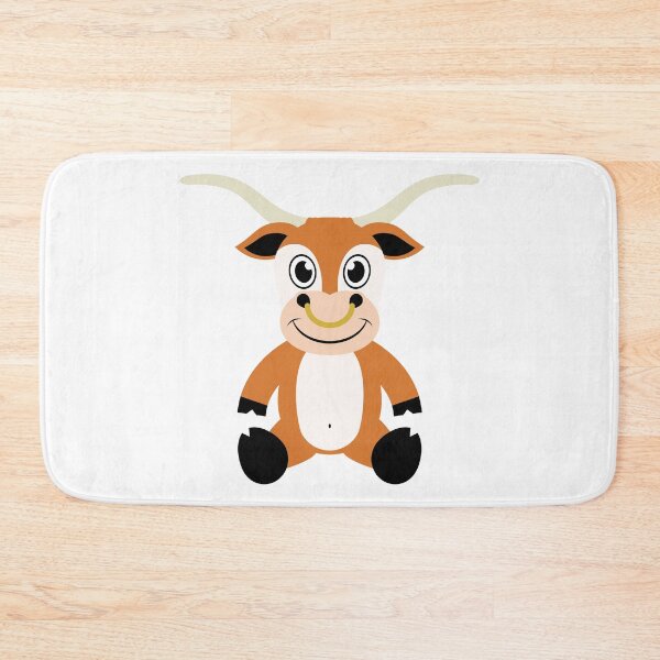 Item preview, Cute Barnyard Longhorn Cow designed and sold by Captain Creative.