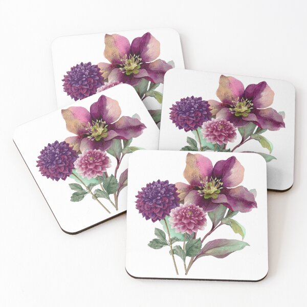Item preview, Nightshade & Chrysanthemum Flowers designed and sold by 4viella.