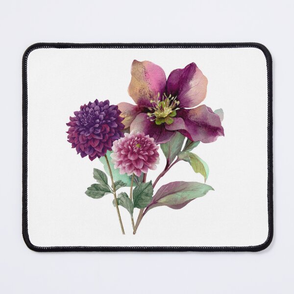 Item preview, Nightshade & Chrysanthemum Flowers designed and sold by 4viella.