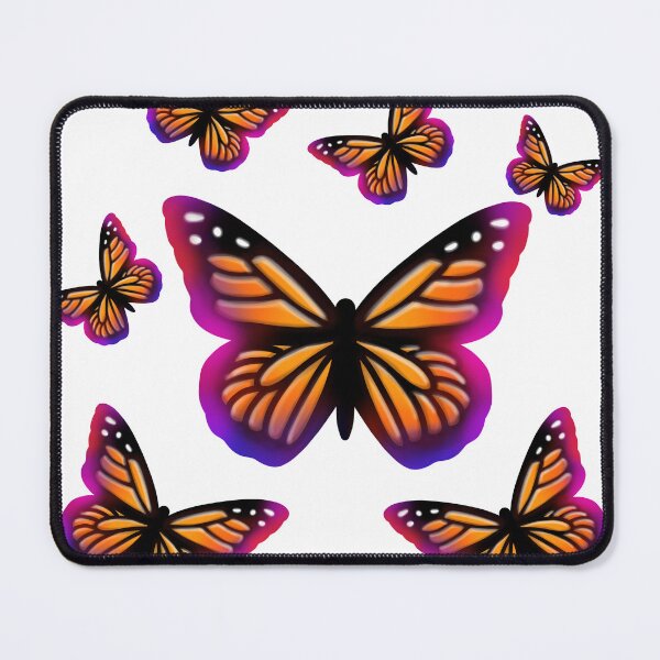 Item preview, Pink butterfly, purple butterfly, orange Butterfly, red butterfly, monarch butterfly illustration pattern designed and sold by hollycooper.
