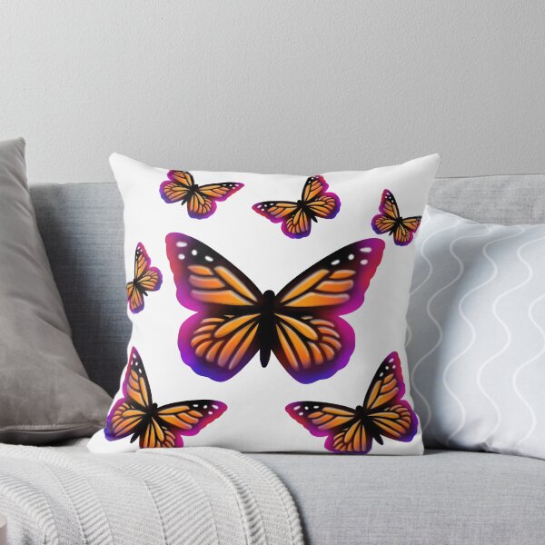 Item preview, Pink butterfly, purple butterfly, orange Butterfly, red butterfly, monarch butterfly illustration pattern  designed and sold by hollycooper.