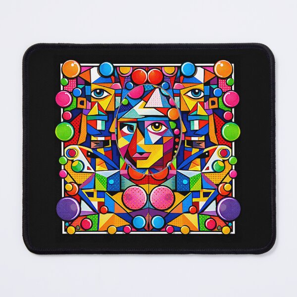 Item preview, Abstract Cubist Faces – Modern Geometric Art #5 designed and sold by Helios Be. Lavsh.