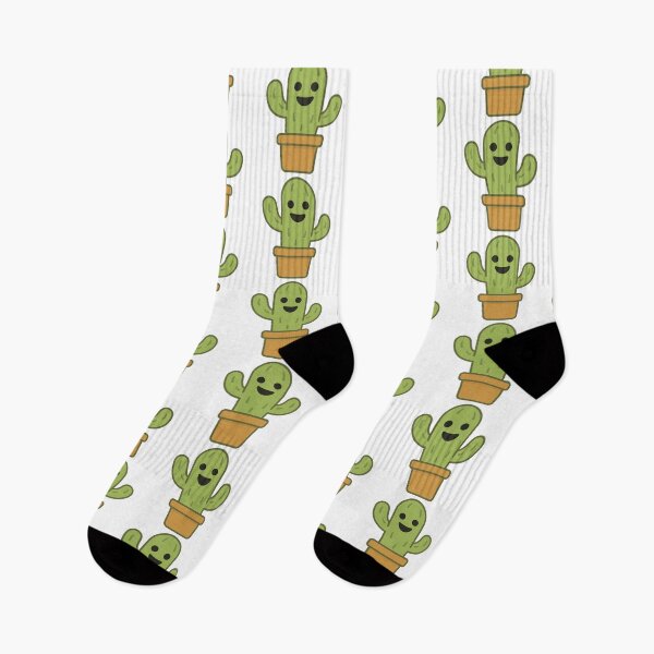 Item preview, Smiling Cactus in Pot – Minimal Cartoon Style (No Text) designed and sold by ANiyati.