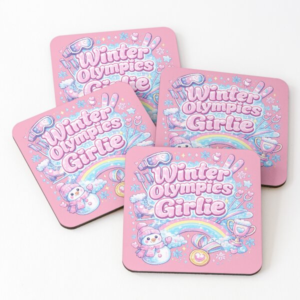 Item preview, Winter Olympics Girlie – Y2K Cute Winter Sports Aesthetic designed and sold by Dollette Heaven.