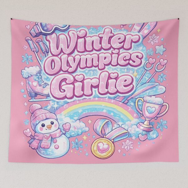 Item preview, Winter Olympics Girlie – Y2K Cute Winter Sports Aesthetic designed and sold by Dollette Heaven.