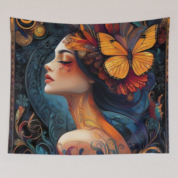 Item preview, Mystical Woman With Golden Butterfly designed and sold by Shoot-The-Moon.