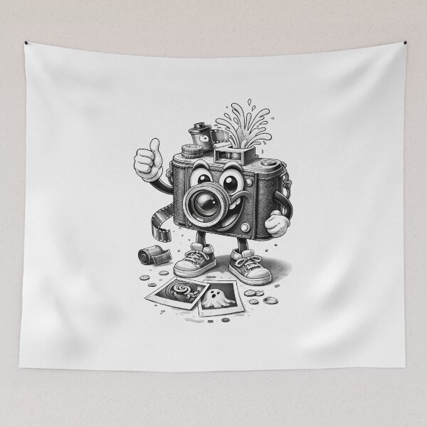 Item preview, Camera on Black and white  designed and sold by ArtDecorPixell.