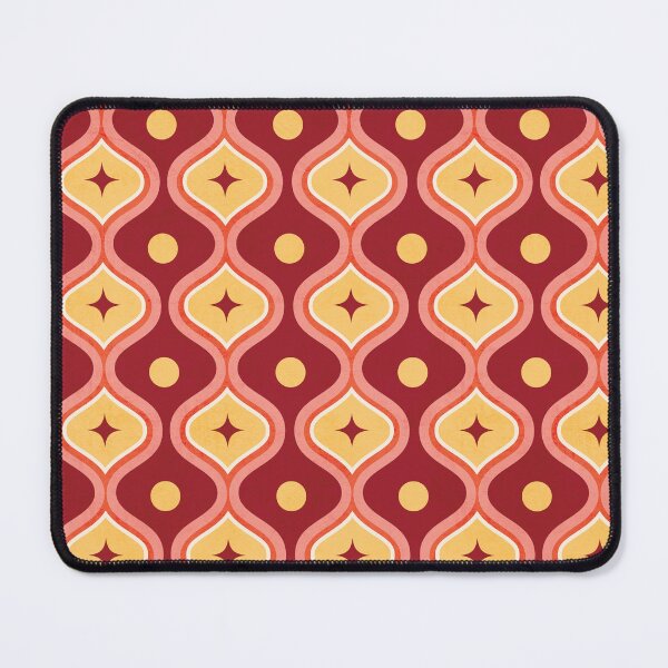 Item preview, Mid-Century Modern Retro Geometric Waves - Cherry designed and sold by Brianaidesigns.