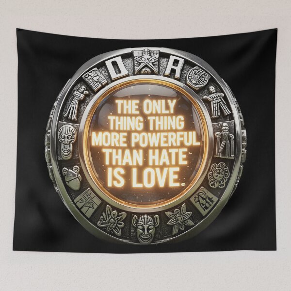 Item preview, The Only Thing More Powerful Than Hate Is Love Stadium Unity Concept designed and sold by Uglyandcute.