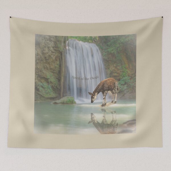 Item preview, Spirit of the Okapi – Reflection Wildlife Spirit Guide GeoWild Art designed and sold by GeoWild Designs.
