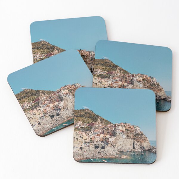 Item preview, Manarola Cinque Terre Coastal View – Colorful Italian Village Cliffside  designed and sold by tiazre.