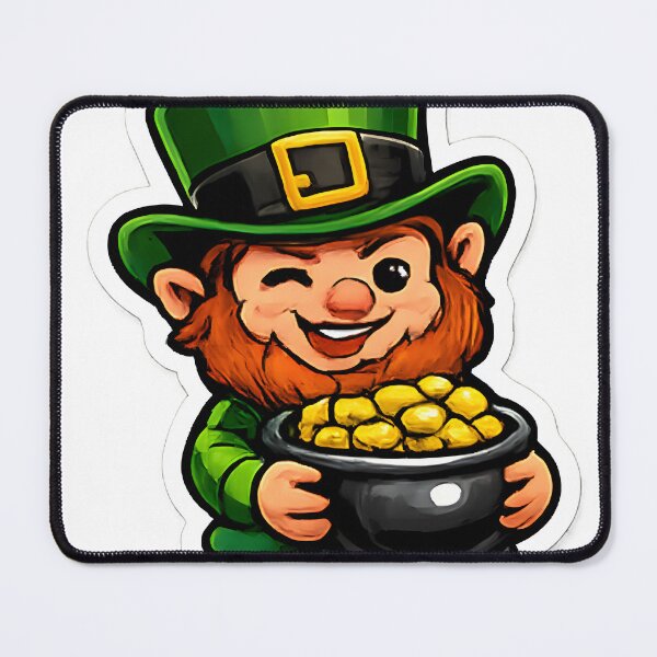 Item preview, Lucky Leprechaun Holding Pot of Gold St Patricks Day designed and sold by Inkoro.