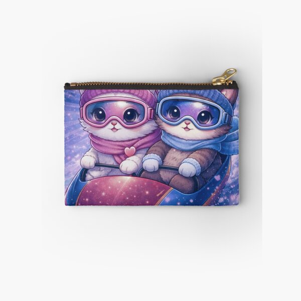 Item preview, Romantic Bobsled Cats - Kawaii Winter Adventure. designed and sold by Lylysun.