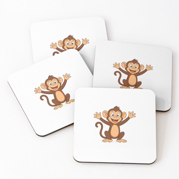 Item preview, Cute Cartoon Monkey Character | Kawaii Jungle Animal Sticker & T-Shirt Design designed and sold by ANiyati.