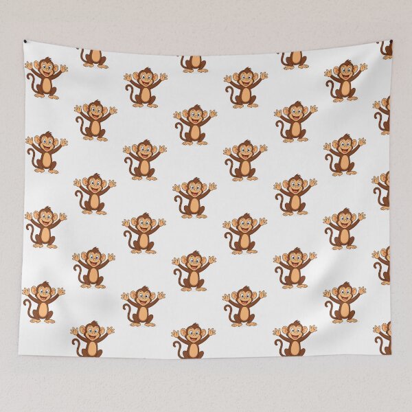 Item preview, Cute Cartoon Monkey Character | Kawaii Jungle Animal Sticker & T-Shirt Design designed and sold by ANiyati.