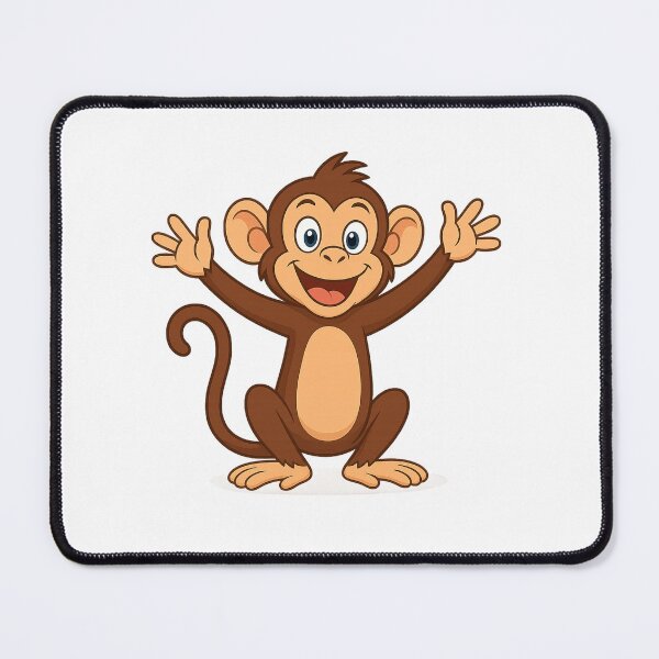 Item preview, Cute Cartoon Monkey Character | Kawaii Jungle Animal Sticker & T-Shirt Design designed and sold by ANiyati.