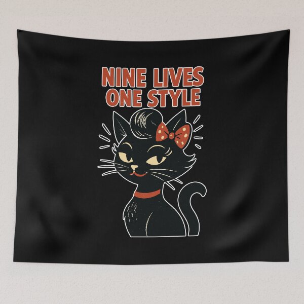 Item preview, Rockabilly Cat: 50s Retro designed and sold by Pineapple-Tree.
