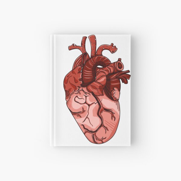 Notizbucher Anatomie Herz Redbubble