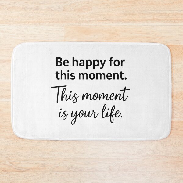 Item preview, Be Happy for This Moment Quote | Omar Khayyam Inspirational Typography Wall Art designed and sold by ANiyati.