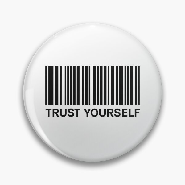 Artikelvorschau, Eingebetteter Barcode – VERTRAUE DIR SELBST (Transparenter Hintergrund) entworfen und verkauft von ANiyati.