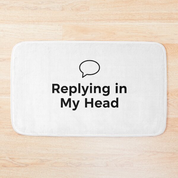 Item preview, Replying in My Head Funny Introvert Sarcastic Quote T-Shirt designed and sold by pixelandpalette.