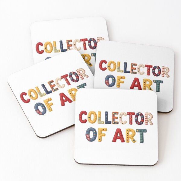 Item preview, COLLECTOR OF ART - IN COLORFUL FAUX LETTERING designed and sold by AlexOBrienArt.