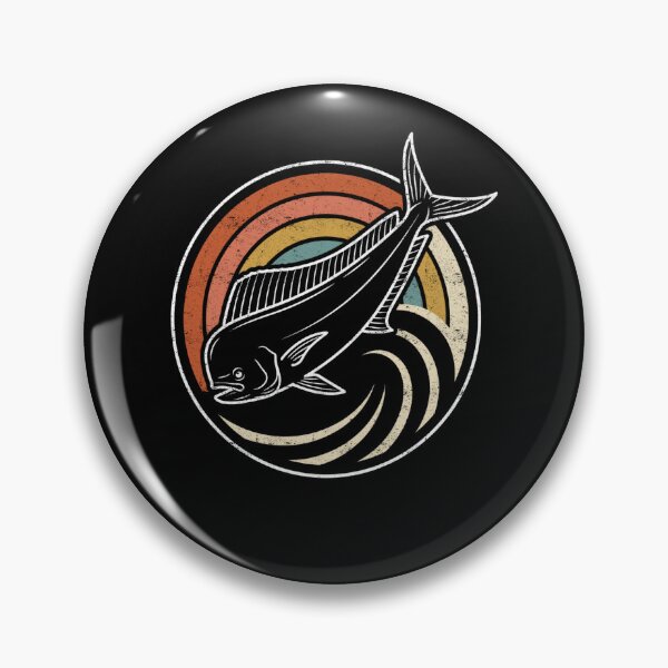 Item preview, Vintage Mahi Mahi Ocean Fishing designed and sold by FreshVibe Prints.