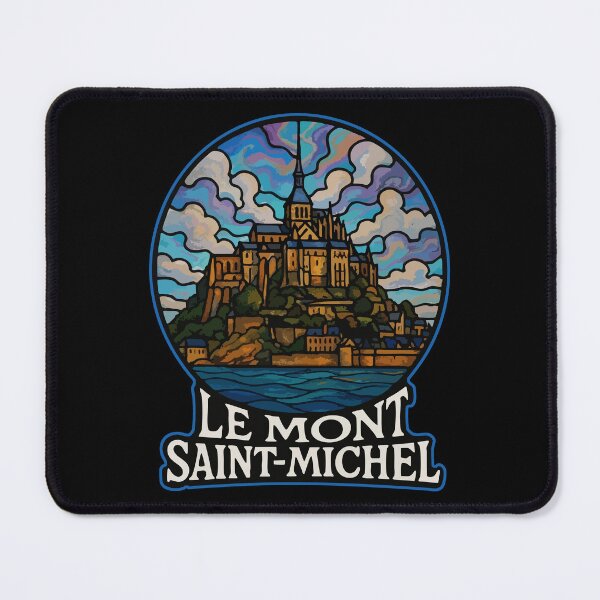Item preview, Mont Saint Michel Travel Stained Glass designed and sold by TomFrontierArt.
